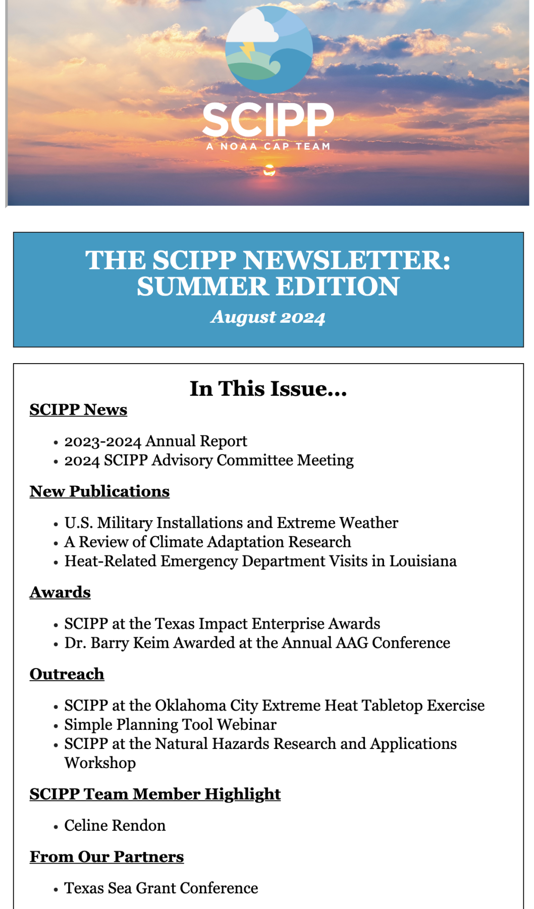 2024 Summer Newsletter