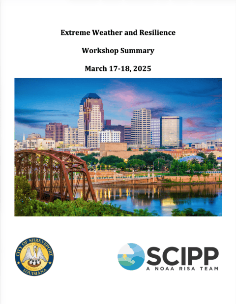 Extreme Weather and Resilience Workshop Summary Cover Page