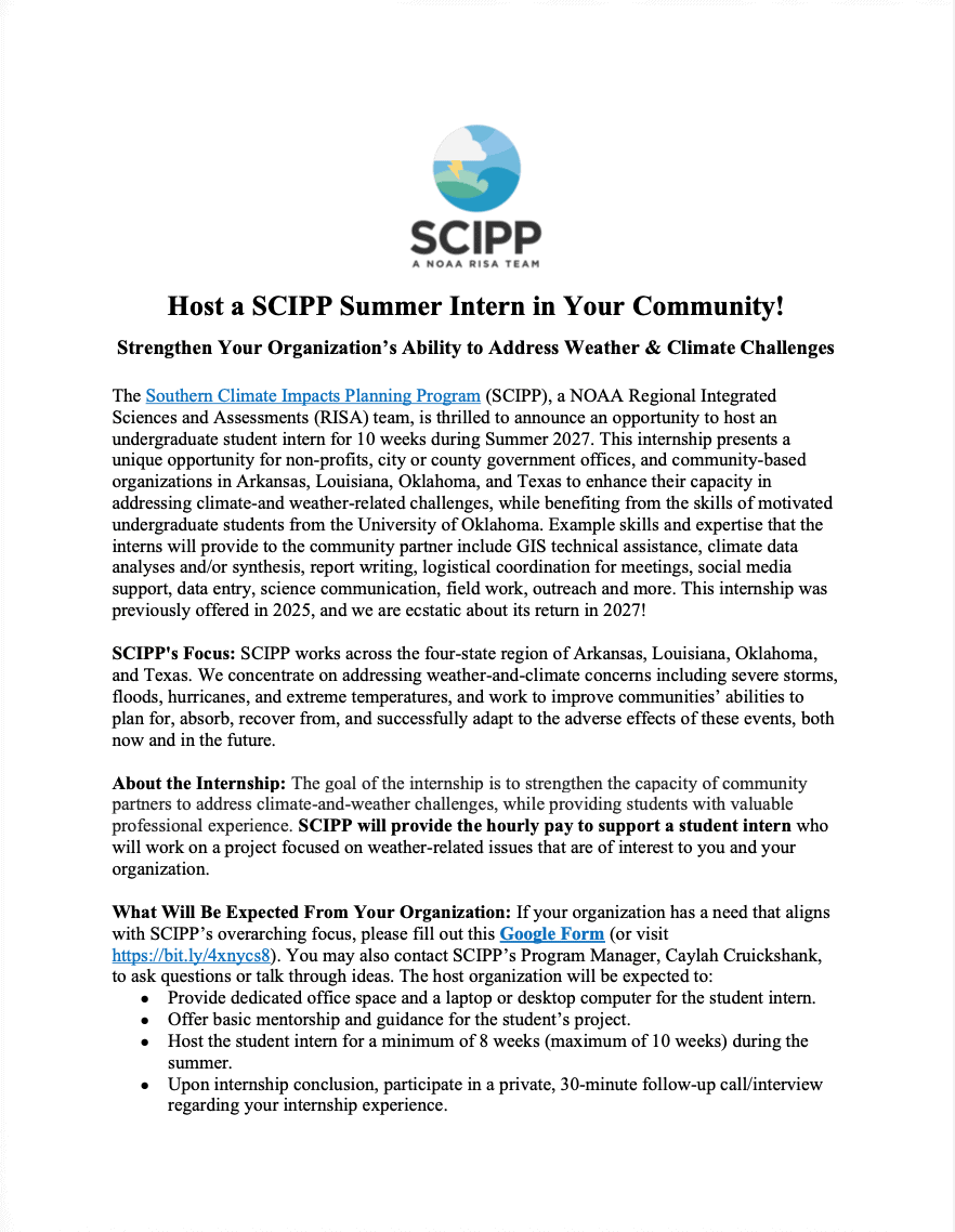 SCIPP 2027 Summer Internship